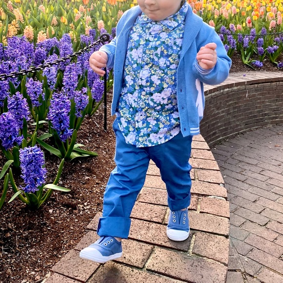 H&M Spring Blue Slip-on Toddler Sneakers - Picture 9 of 10